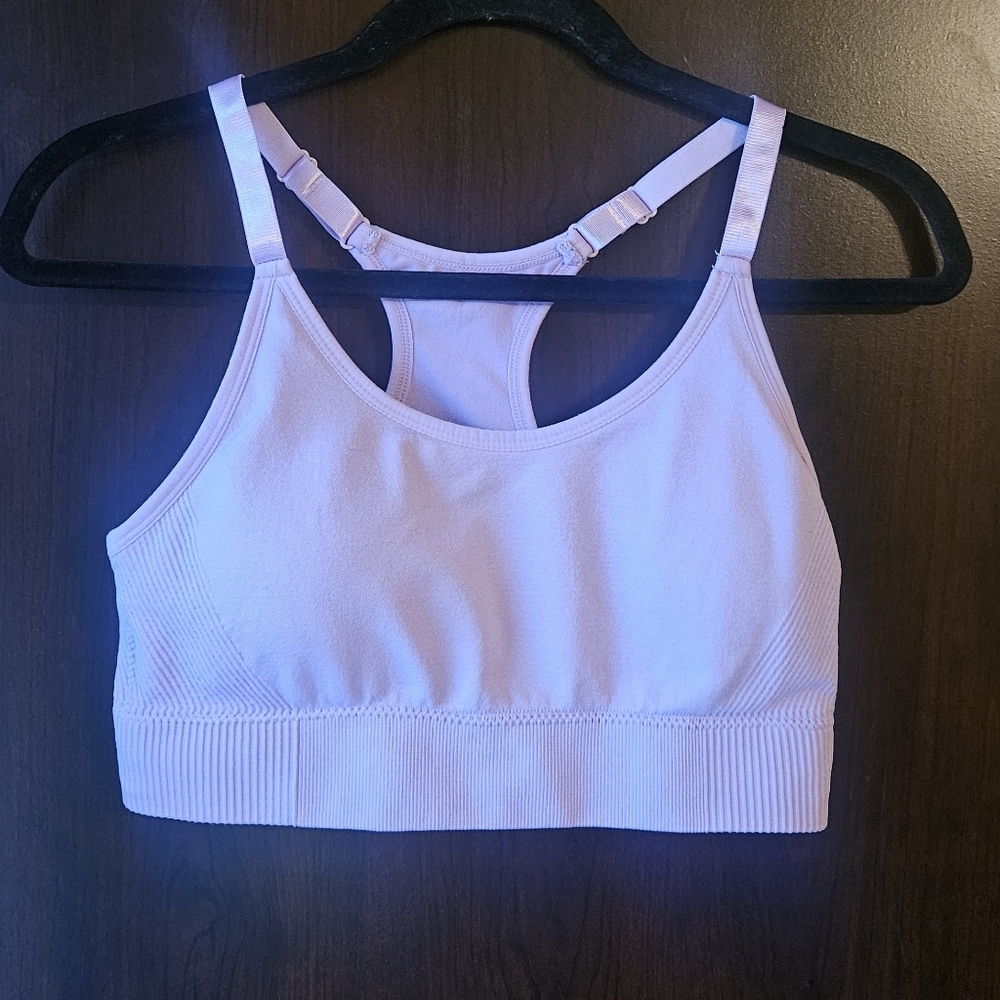 Just Be Soft Purple Sports Bra